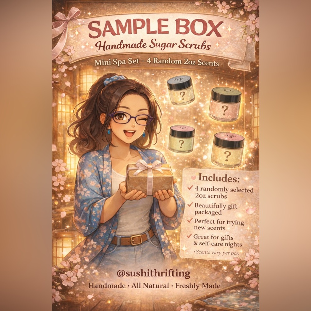 Sample Box-Handmade Sugar Scrubs